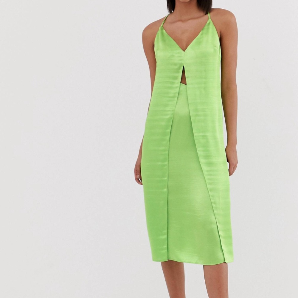!!SOLD!! Neon green dress